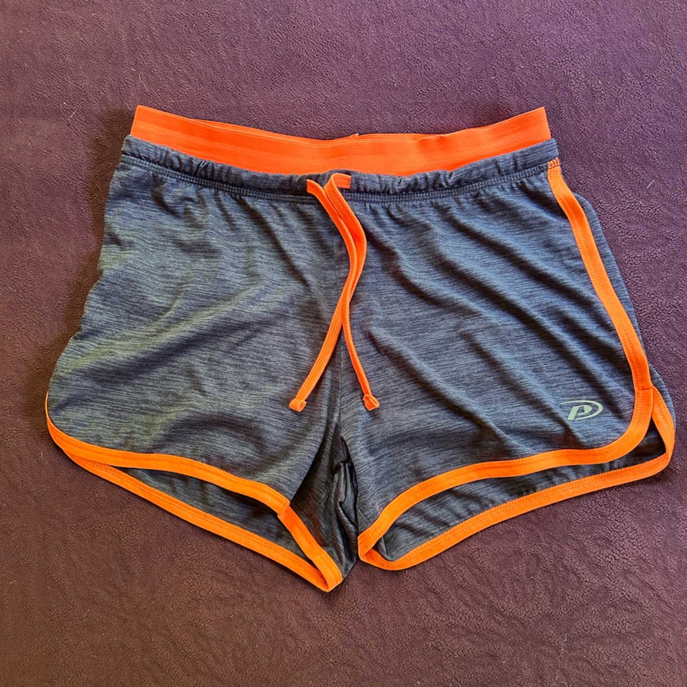 Pro Player Charcoal and Neon Orange Shorts